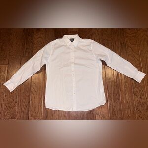 Scotch & Soda Dress Shirt Modern Fit White Button Down Long Sleeve Shirt 18/46